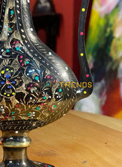 Handcrafted Brass Multicolor Decorative 8 Jug Vases