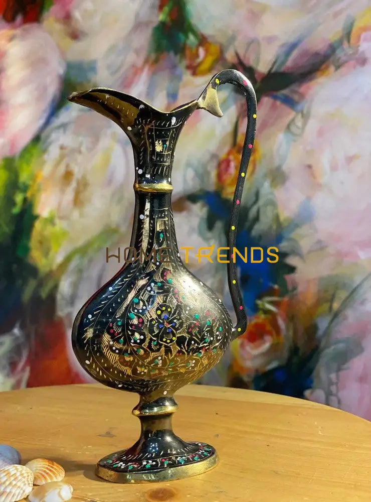 Handcrafted Brass Multicolor Decorative 8 Jug Vases