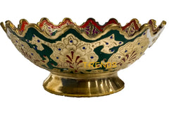 Handcrafted Brass Multicolor Gold Edge 7 Bowl Bowls