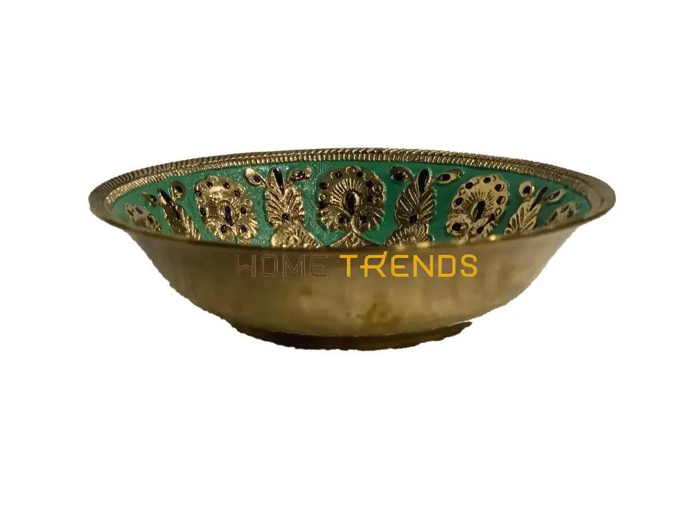 Handcrafted Brass Multicolor Round 4 Bowl Bowls