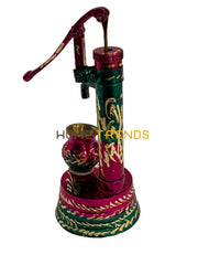 Handcrafted Brass Purple Hand Pump Miscellaneous Decor