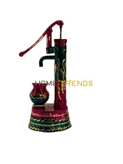 Handcrafted Brass Purple Hand Pump Miscellaneous Decor