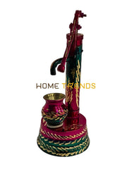 Handcrafted Brass Purple Hand Pump Miscellaneous Decor