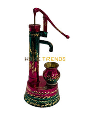 Handcrafted Brass Purple Hand Pump Miscellaneous Decor