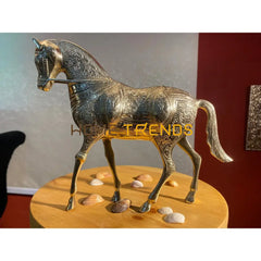 Handcrafted Gold Large Horse Sculptures & Monuments