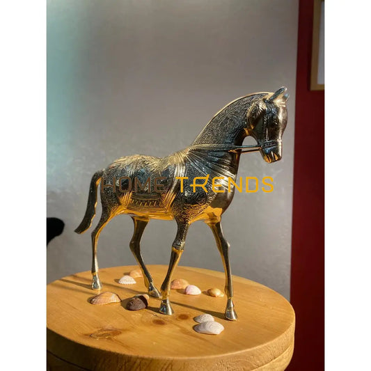 Handcrafted Gold Large Horse Sculptures & Monuments