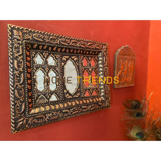 Handcrafted Large Copper Baradari Wall Mirrors