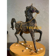 Handcrafted Multi Color Bunki Large Brass Horse Sculptures & Monuments