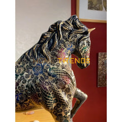 Handcrafted Multi Color Large Brass Horse Sculptures & Monuments