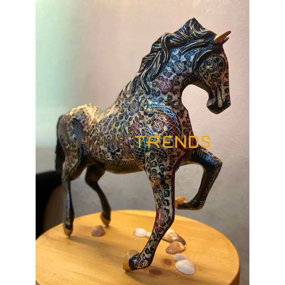 Handcrafted Multi Color Large Brass Horse Sculptures & Monuments