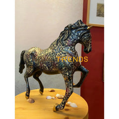 Handcrafted Multi Color Large Brass Horse Sculptures & Monuments