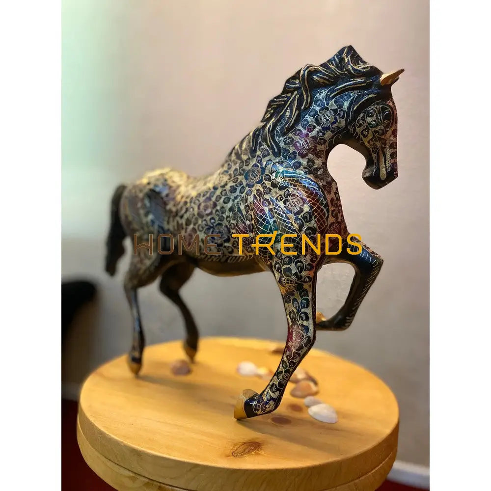 Handcrafted Multi Color Large Brass Horse Sculptures & Monuments