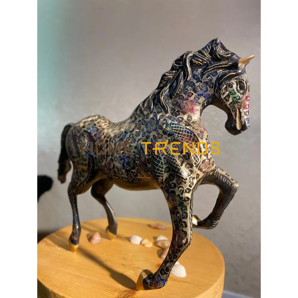 Handcrafted Multi Color Large Brass Horse Sculptures & Monuments