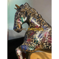 Handcrafted Multi Color Large Brass Horse Sculptures & Monuments