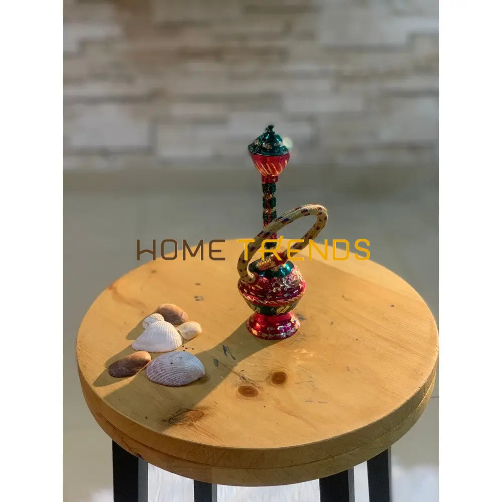 Handcrafted Multicolor Brass 7 Hukka Miscellaneous Decor