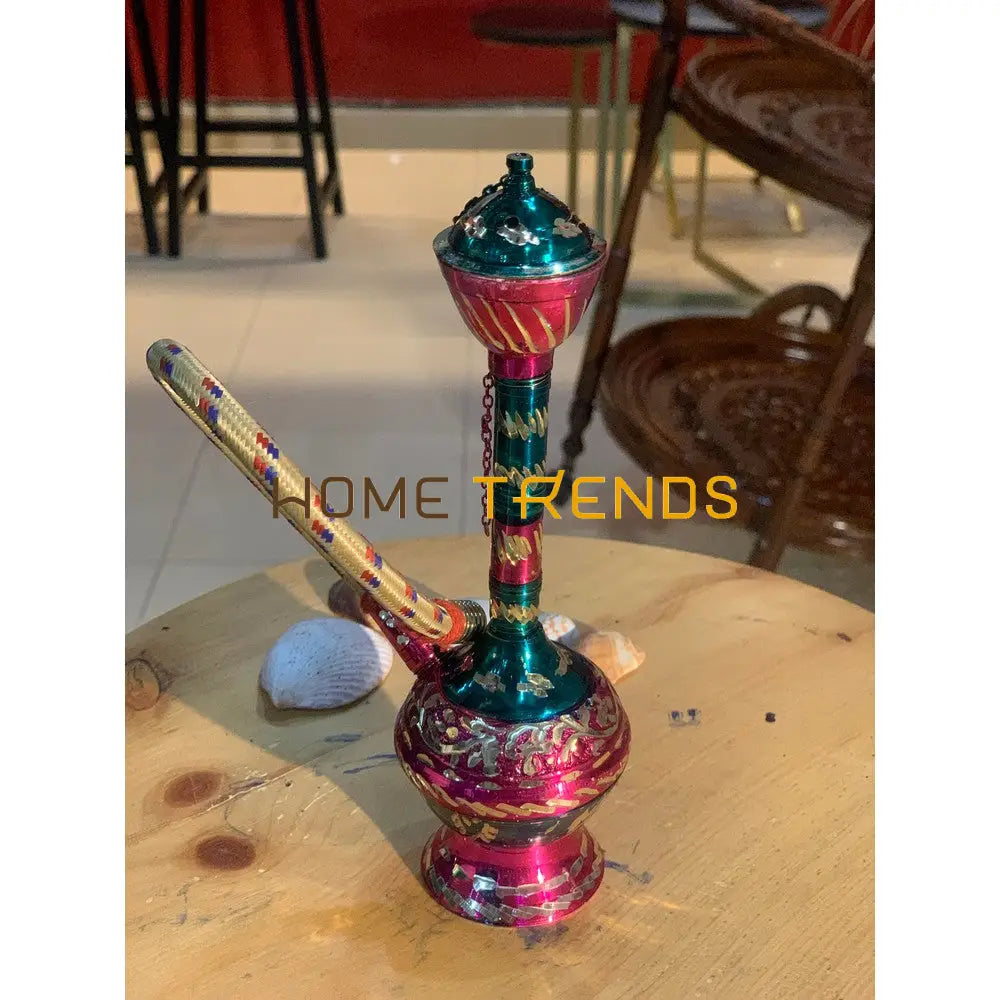 Handcrafted Multicolor Brass 7 Hukka Miscellaneous Decor