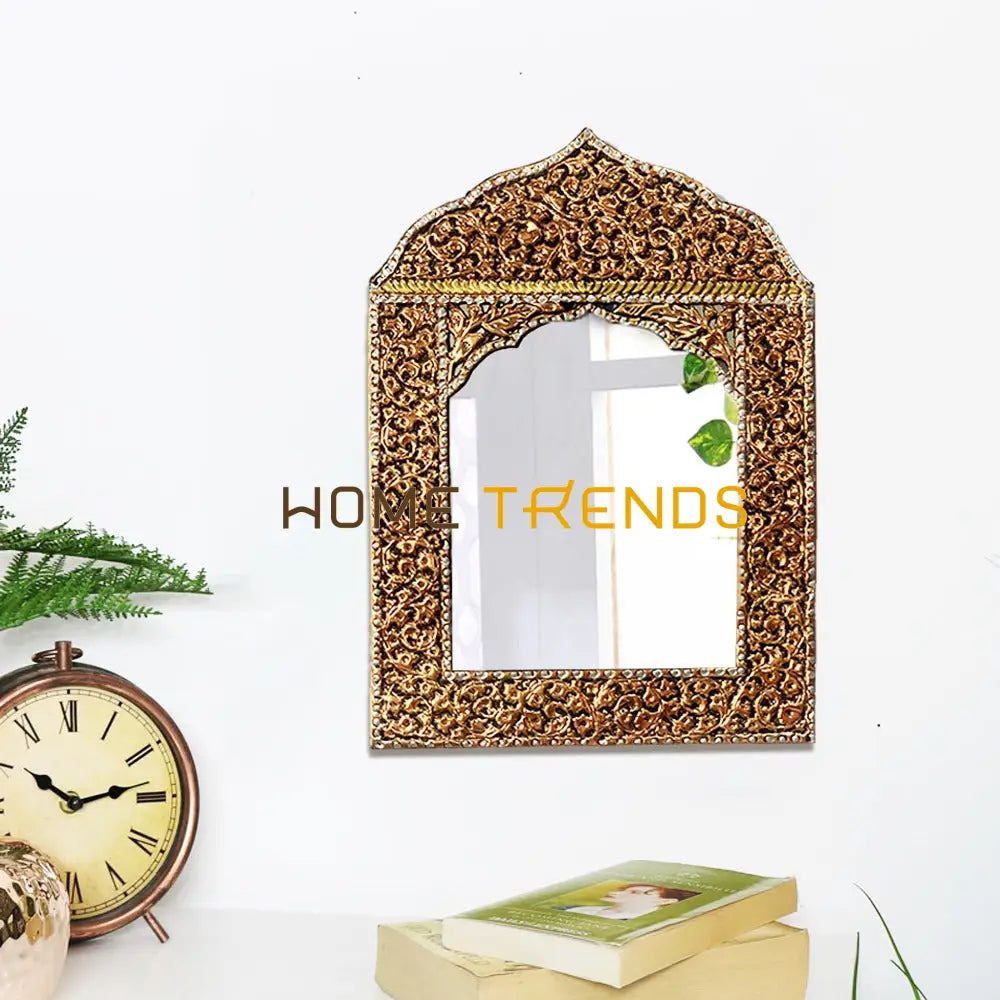 Handcrafted Small Brass Mirror Wall Mirrors