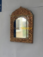 Handcrafted Small Brass Mirror Wall Mirrors