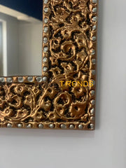 Handcrafted Small Brass Mirror Wall Mirrors