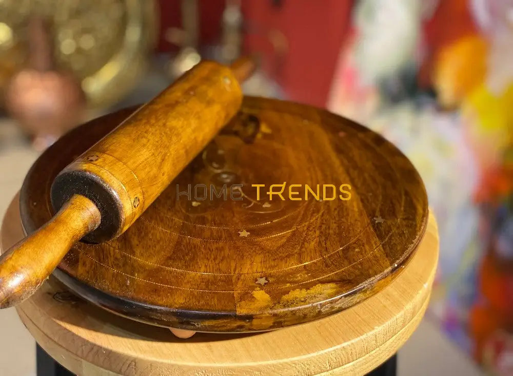 Handmade Wooden Roller And Board Roti Maker – hometrends