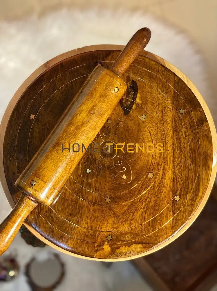 Handmade Wooden Roller And Board Roti Maker – hometrends
