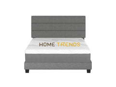 Harrianna Gray Linen Upholstered Platform Bed