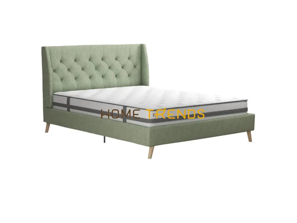 Her Majesty Light Green Panel Bed