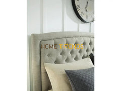 Jerary Upholstered Bed with Tufted Headboard