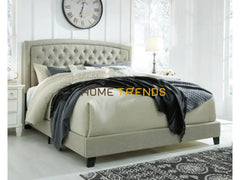 Jerary Upholstered Bed with Tufted Headboard