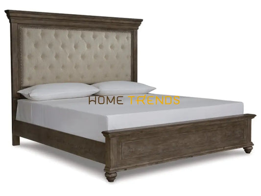 Johnelle Panel Bed with Upholstered Headboard