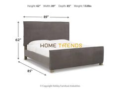 Krystanza Upholstered Panel Bed