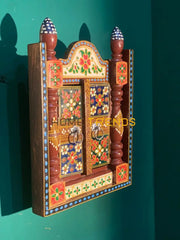 Kundol Swati Solid Wood Hand Carved Door Key Hanger Wall Hangings