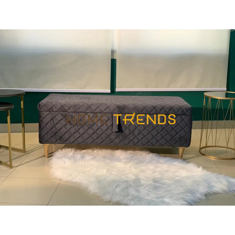 Lark Blue Storage Bench Gray Benches & Stools