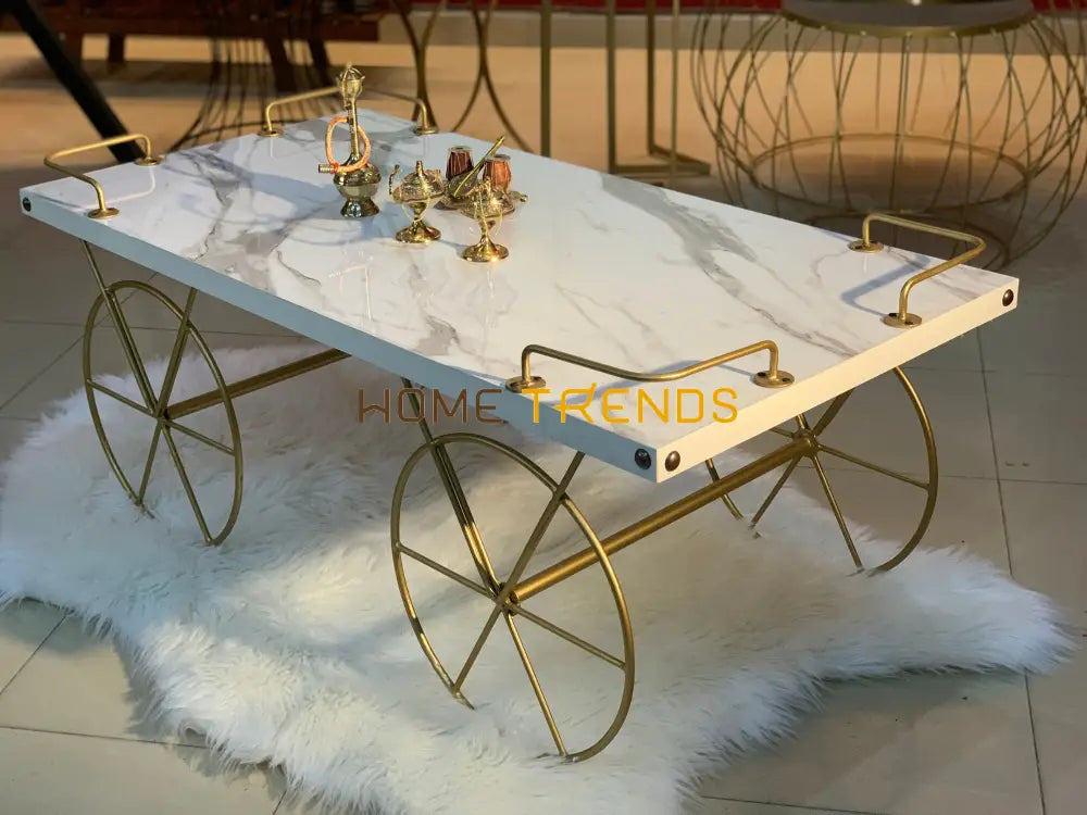 Leeds Cocktail Table Textured White Tables