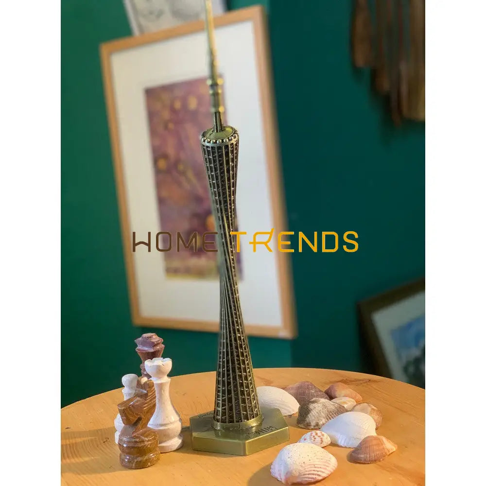 Metal China Canton Tower Model Sculptures & Monuments