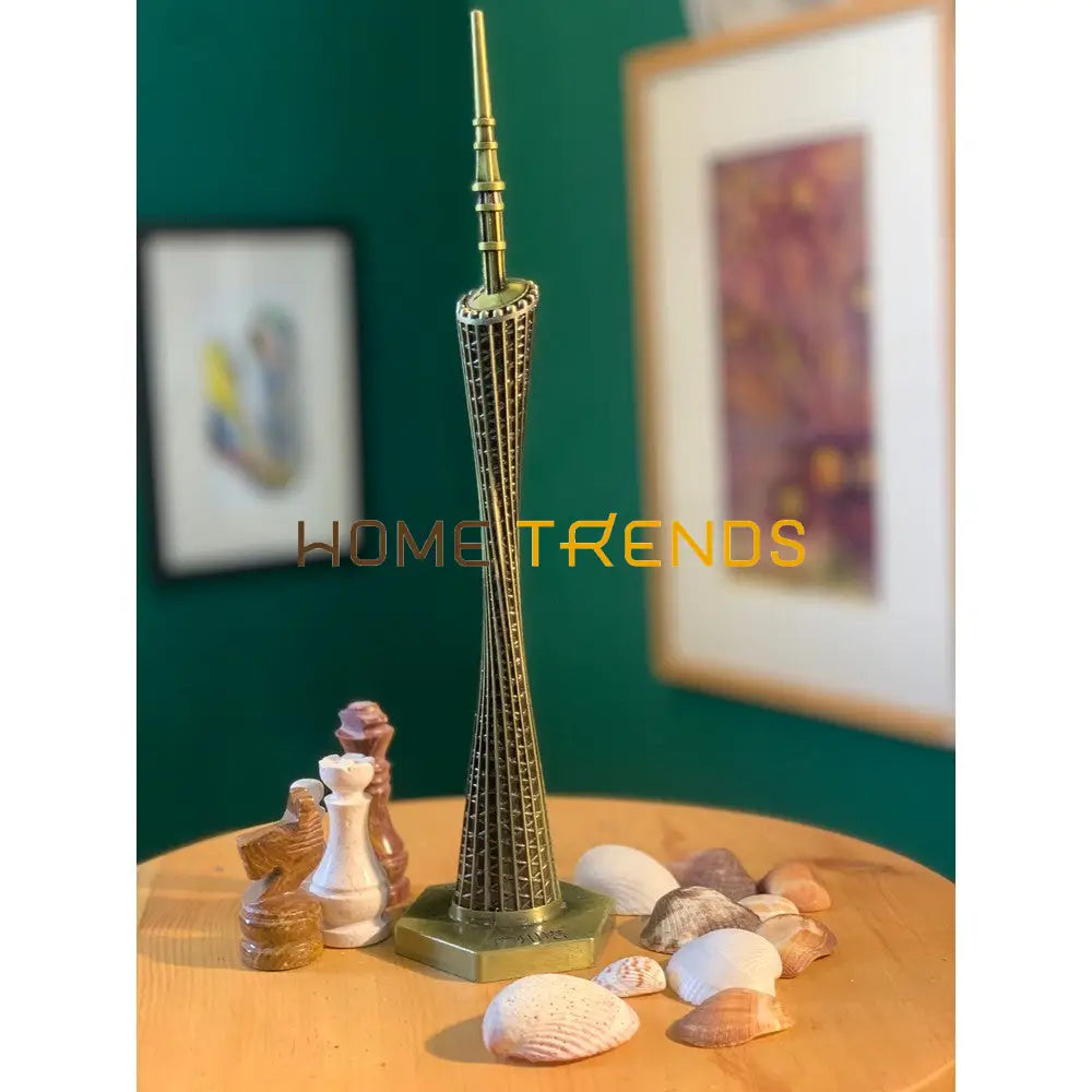 Metal China Canton Tower Model Sculptures & Monuments