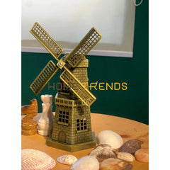 Metal Holland Windmill Model Sculptures & Monuments