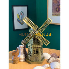 Metal Holland Windmill Model Sculptures & Monuments