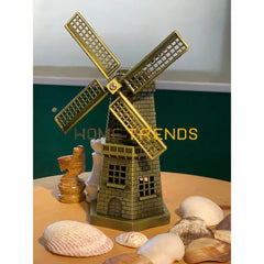 Metal Holland Windmill Model Sculptures & Monuments
