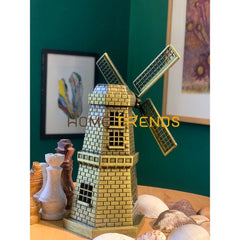 Metal Holland Windmill Model Sculptures & Monuments