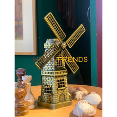 Metal Holland Windmill Model Sculptures & Monuments