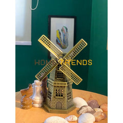 Metal Holland Windmill Model Sculptures & Monuments