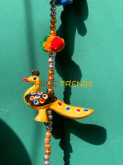 Multi Color Peacock Chimes