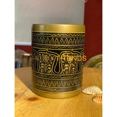 Naqshi Black And Golden Pen Holder Holders