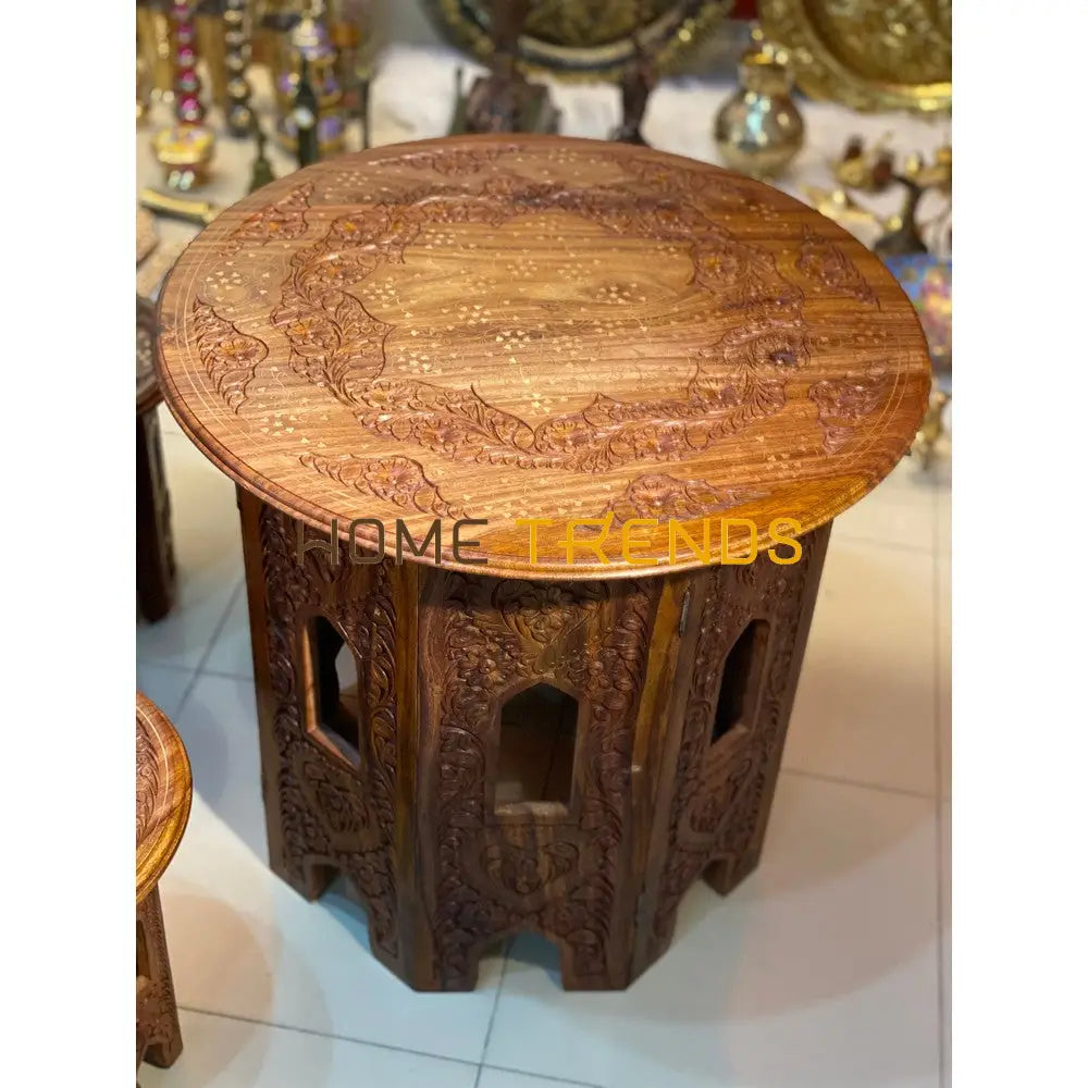Nashist Solid Wood Table Set Of 5 Accent Tables