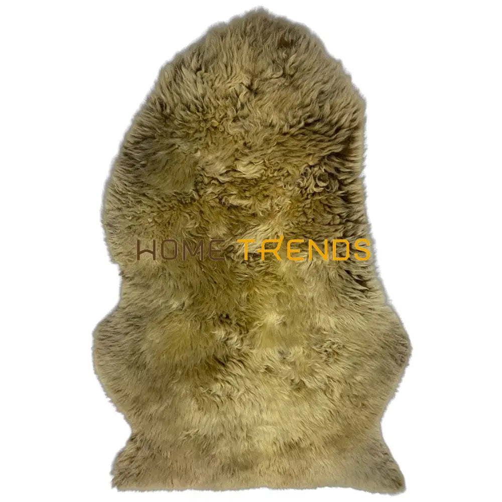 Natural Brown Sheepskin Medium Area Rug