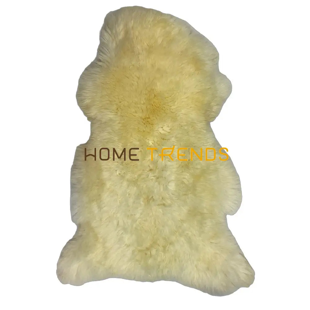 Natural Light Gray Sheepskin Small Area Rug