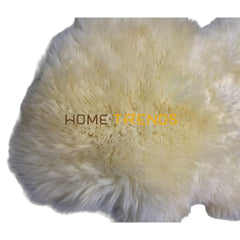 Natural White Sheepskin Medium Area Rug