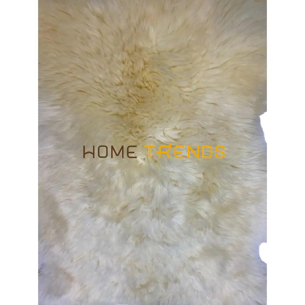 Natural White Sheepskin Medium Area Rug