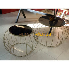 Network Black 18 Round Open Base Accent Table Tables